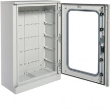Шкаф с полиэстера з цоколем ORION Plus, IP65, прозрачные двери, 900X600X300мм FL521B