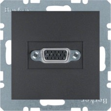 VGA-розетка с винтовыми клеммами, антрацит S.1 3315411606