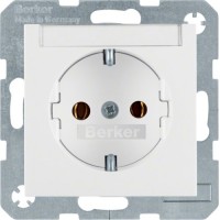 Розетка із з/к з полем д/написи, пол.білізна, 16А/250В S.1 47508989