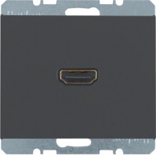 HDMI-розетка, подключение сзади под углом 90град., Антрацит, K.1 3315437006