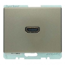 HDMI-розетка, підключення сзаду під кутом 90град., бронзовий лак, ARSYS 3315439011