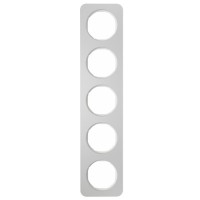 Рамка 5Х алюміній/пол.білизна, R.1 10152174