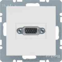 VGA-розетка з гвинтовими клемами, пол.білізна-matt S.1 3315411909