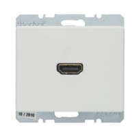 HDMI-розетка, підключення сзаду під кутом 90град., пол.білизна, ARSYS 3315430069