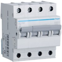 Автоматический выключатель In=13 А, 3+N, В, 6 kA, 4м MB413A