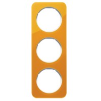 Рамка 3Х помаранчевий прозрачний/пол.білизна, акрил, R.1 10132339