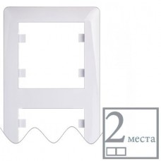 Рамка 2-кратна вертикальна Lumina-2, біла