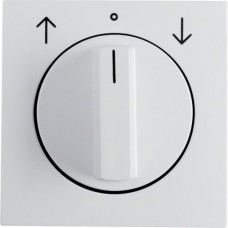 Накладка поворотного выключателя жалюзи, пол.билизна-matt S.1 10801909