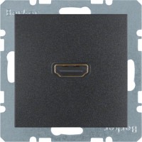 HDMI-розетка, підключення ззаду під кутом 90град., Антрацит S.1 3315431606