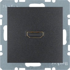 HDMI-розетка, подключение сзади под углом 90град., Антрацит S.1 3315431606