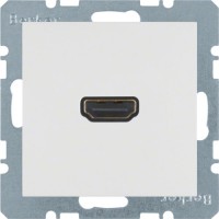 HDMI-розетка, підключення ззаду під кутом 90град., Пол.білізна-matt S.1 3315431909