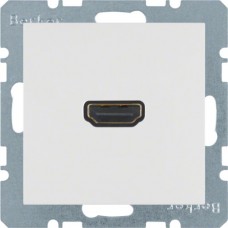 HDMI-розетка, подключение сзади под углом 90град., Пол.билизна-matt S.1 3315431909