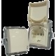 Розетка із з/к з кришкою FIORENA сл./кістка (Вінт) 16А/250В 22001303
