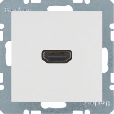 HDMI-розетка, подключение сзади под углом 90град., Пол.билизна S.1 3315438989