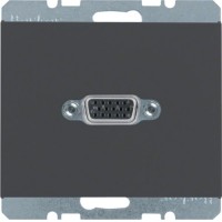 VGA-розетка з гвинтовими клемами, антрацит, K.1 3315417006