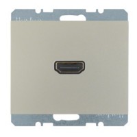 HDMI-розетка, підключення ззаду під кутом 90град., сталевий лак, K.5 3315437004