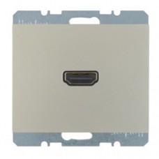 HDMI-розетка, підключення сзаду під кутом 90град., сталевий лак, K.5 3315437004