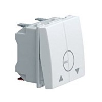 Вимикач для жалюзі 2-клавішний контактор 2М Systo білий, 10А/250В WS301