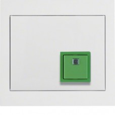 Нажимная кнопка квитирования с рамкой, пол.билизна K.1 52017009