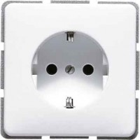 Розетка із заземленням JUNG CD1520WW білий