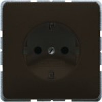 Розетка із заземленням JUNG CD1520BR коричневий