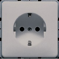 Розетка із заземленням JUNG CD1520GR сірий