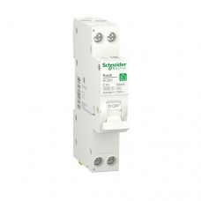 Компактний дифавтомат RESI9 Schneider Electric 10 А, 30 мA, 1P+N, 6кA, крива, тип А