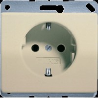 Розетка із заземленням JUNG SL520GB бронза