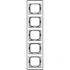 Рамка 5-я вертикальная JUNG SL585WW белый