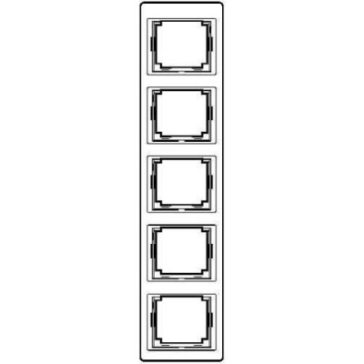 Рамка 5-а вертикальна JUNG SL585WW білий