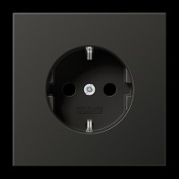 Розетка із заземленням JUNG LS1520SW чорний
