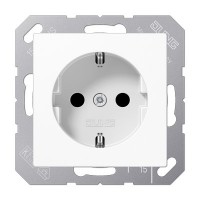 Розетка SCHUKO із захисними шторками 230V/16A ECO PROFI, (колір білий)