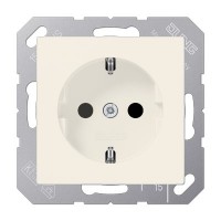 Розетка с з/к с защитн. шторки 230V/16A ECO PROFI, цвет слоновая кость