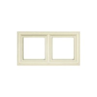 Рамка 2-постова ECO PROFI DECO, колір слонова кістка