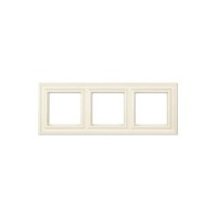 Рамка 3-постова ECO PROFI DECO, колір слонова кістка