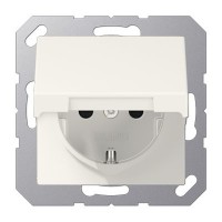 Розетка із з/к та з кришок. 230V/16A ECO PROFI, колір слонова кістка