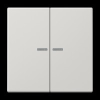Клавіша 2-а з підсвічуванням JUNG LS995KO5LG світло-сірий