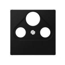 Накладка для SAT-TV розетки ECO PROFI, цвет матовый черный