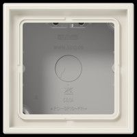 Коробка 1-постова накладного монтажу JUNG LS581AW слонова кістка