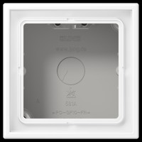 Коробка 1-постовая накладного монтажа JUNG LS581AWWM белоснежный матовый