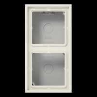 Коробка 2-постова накладного монтажу JUNG LS582AW слонова кістка