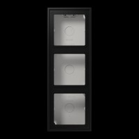 Коробка 3-постова накладного монтажу JUNG LS583AWWM матовий чорний графіт