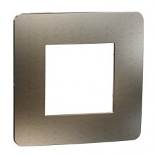 Рамка 1-постовая Unica New Studio Metal NU280251M матовая бронза/бежевый