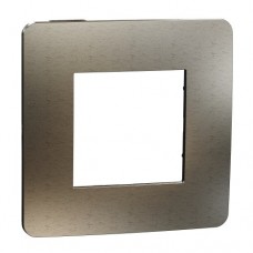 Рамка 1-постовая Unica New Studio Metal NU280252M матовая бронза/антрацит