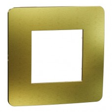 Рамка 1-постовая Unica New Studio Metal NU280260M матовое золото/бежевый