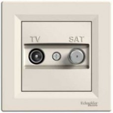 Розетка TV-SAT индивидуальная (1 дБ) Asfora, (крем) EPH3400423