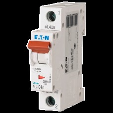 Автоматический выключатель Eaton PL7, 1-полюс 4 Ампера тип С, 10kA