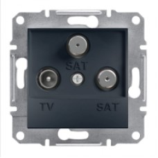 Розетка TV-R-SAT кінцева Asfora, (колір антрацит) EPH3400171