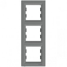 Рамка 3-а, вертикальная «Asfora», (цвет сталь) EPH5810362