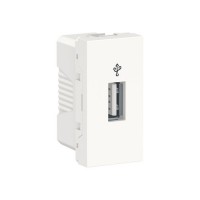 USB-конектор, 1-модульний, Unica New NU342918 білий